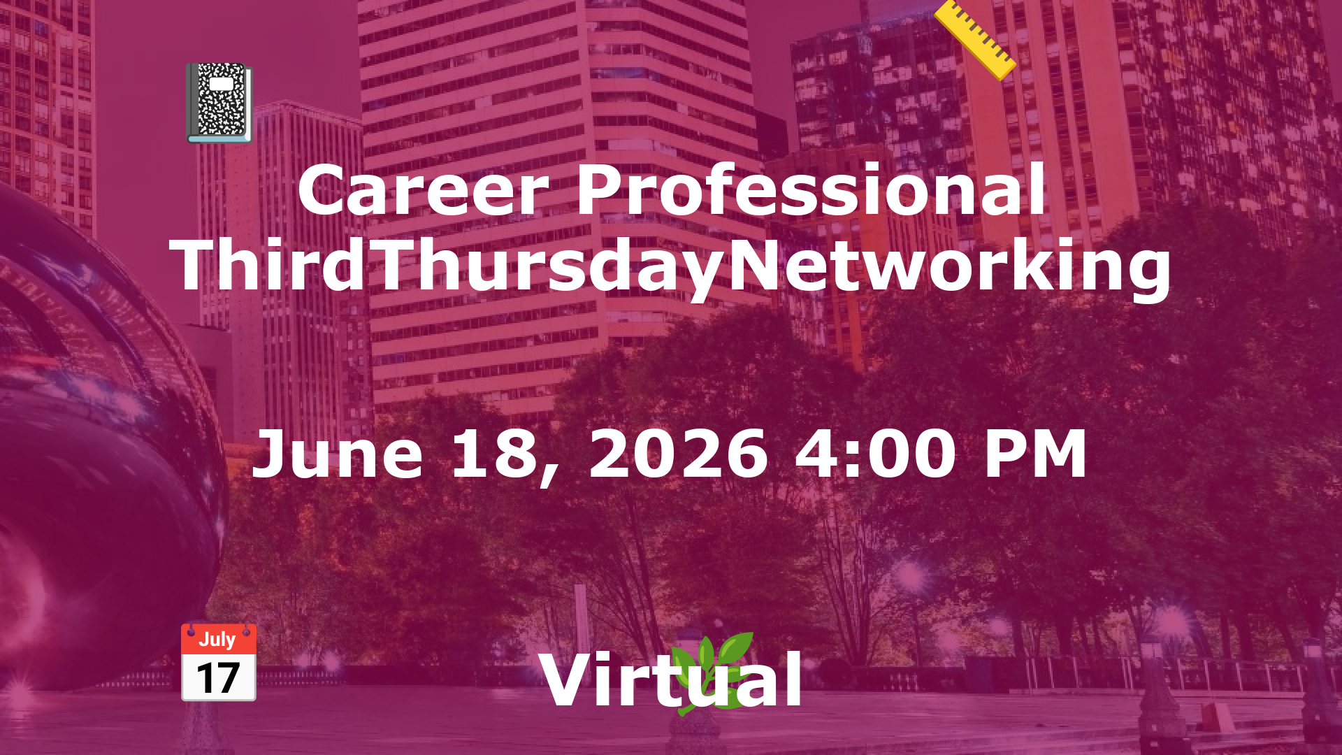 Career Professional ThirdThursdayNetworking  event image